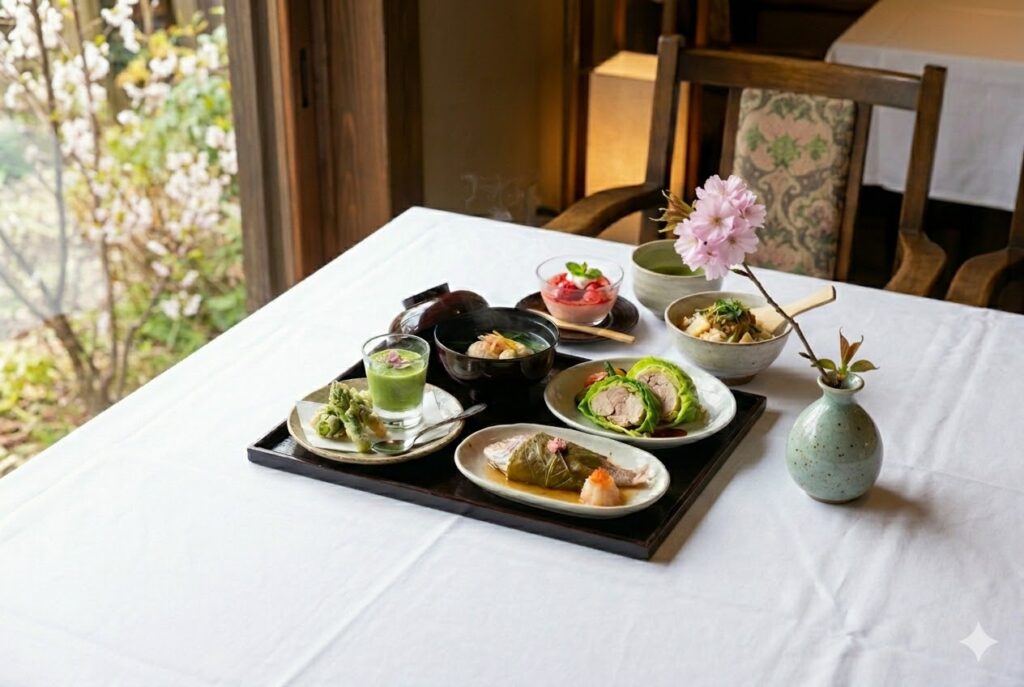 春のコース料理