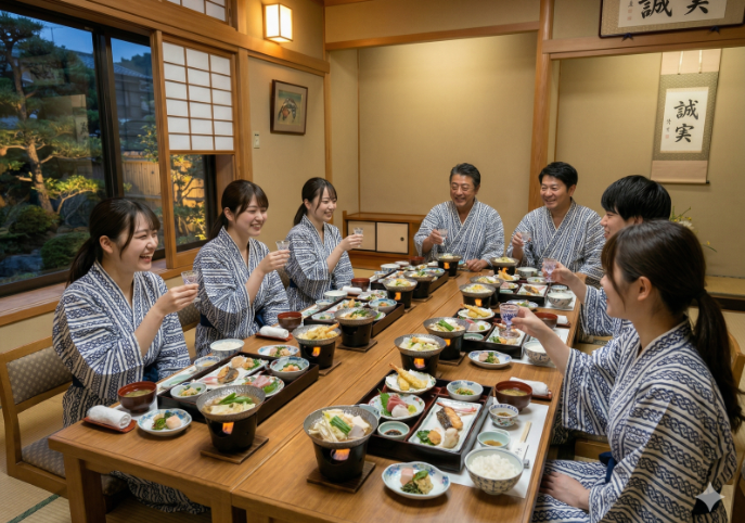 コミュニケーションが深まる夜の食事