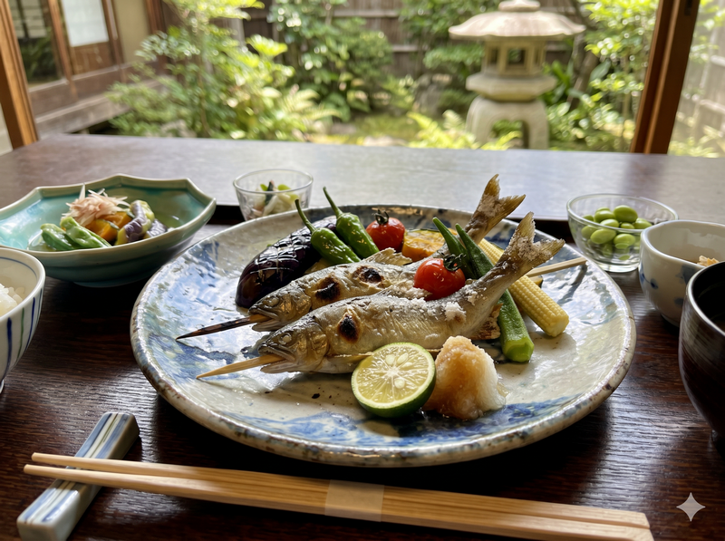 夏の会席調理