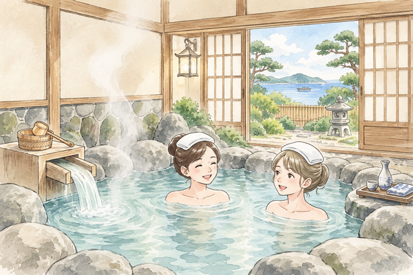 温泉かけ流し