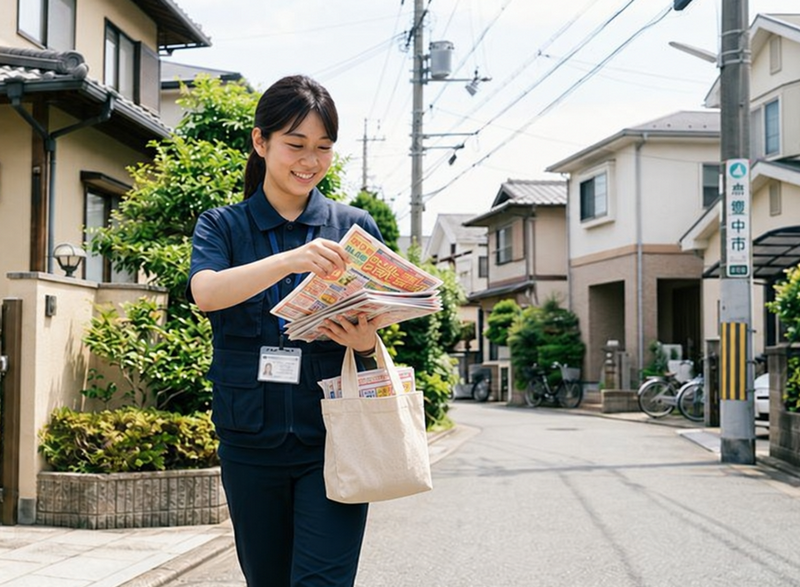 チラシのポスティング活動